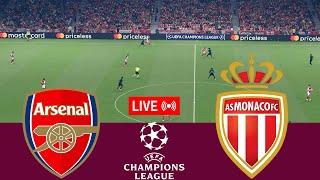 [LIVE] Arsenal vs AS Monaco. UEFA Champions League 24/25 Full Match - VideoGame Simulation