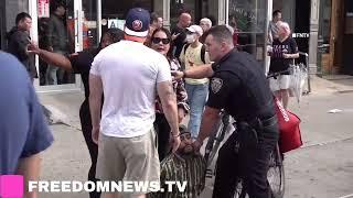 Fights and Arrests outside Comic Strip Live's "Gays Against Groomers" Fundraiser in NYC