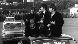 The Beatles Arrive in New Zealand - British Pathe - 21 June 1964