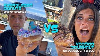 Best Donuts in Disney? Everglazed Donuts at Disney Springs VS Voodoo Doughnuts at Universal Citywalk