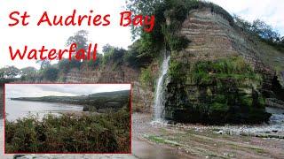 St Audries Bay Waterfall. Somerset