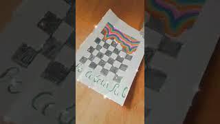 black and white+colourful#recreating drawing of riyas amazing world #Creative_Aaina_5652