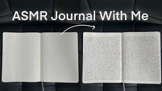 ASMR journal with me #journaling