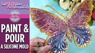 LiaDiaDesigns | WOW! Simple Techniques for Beginners - Painting and Pouring in a Silicone Mold!