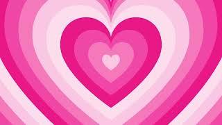 Pink Heart Background Screensaver Loop 1 Hour 1080p HD