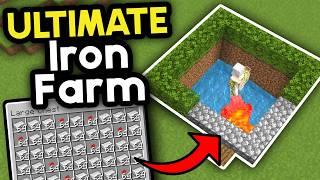 Easiest Iron Farm Minecraft Bedrock 1.21