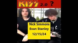 Gene Simmons' son and Paul Stanley's Son, KISS 2.0??? Nick Simmons and Evan Stanley harmonize.