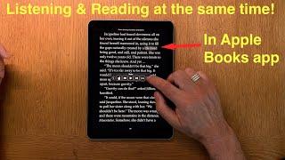 How To Listen Along while Reading an ebook in Apple Books app on an iPhone or iPad