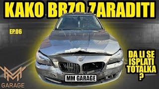 KAKO ZARADITI PREPRODAJOM AUTA ep.6 : BMW 520 F-11 / popravka havarije