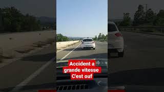 accident z voiture à grande  vitesse c'est violent #accident #vitesse #violent #crash #choc #ouf