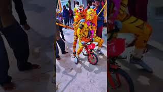 Hanuman wada tigers (jagtial) #peddapuli #tigers #moharram #viral #youtubeshorts #tigers