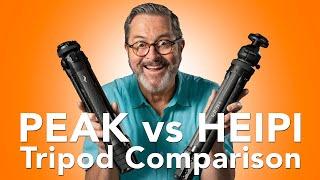 PEAK DESIGN vs HEIPI - Which Travel Tripod is the Best?