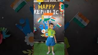 Republic day celebration #cutebaby #nitara #republicday #indiaproject #kidsprojects