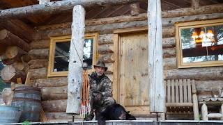 Solo Black Bear Catch and Cook at a Log Cabin in the Canadian Wilderness