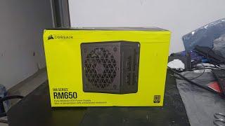 Corsair RM Series RM650W 80 Plus Gold Fully Modular ATX  Power Supply Unboxing