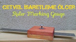 Ruler Marking Gauge//Pratik Ahşap İşleri Ölçü Aleti Yapımı//#woodworking