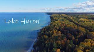 Lake Huron, Northern Michigan, and Mackinac Island - 4K Drone Footage