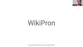 Extracting a massively multilingual pronunciation dictionary from Wiktionary — #ContribuLing 2021