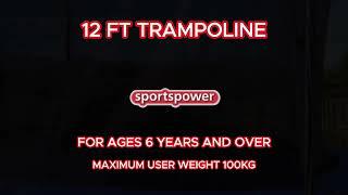 12 FT TRAMPOLINE BY SPORTSPOWER