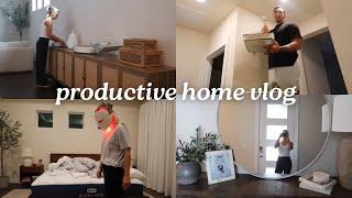 HOME VLOG: online coaching work days, fall baking, updated fitness goals, new furniture, workouts!