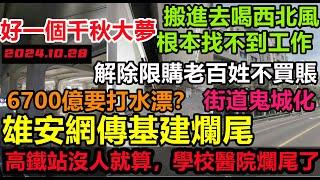 雄安徹底沒錢了，學校醫院全都爛尾，6700億打水漂雄安最新現狀，年輕人搬進去喝西北風根本找不到工作，140平米的房子900元都沒人租，雄安安置區大批房子出問題#大陸買房#房產質量#豆腐渣房子#買房套路