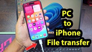 How to transfer files from pc to iphone using usb cable