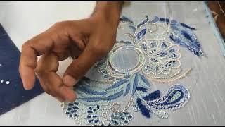 Hand embroidery zardosi work | hand zari work | anchor embroidery art |+919810580595