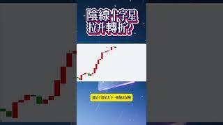 陰線十字星，拉升轉折？#股市教學#台股教學#K線#技術分析