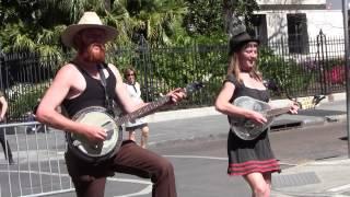 13 Strings and a 2 Dollar Bill on Royal Street in New Orleans