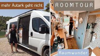 BESTER DIY Luxus Camper -  Roomtour - Autarkes Raumwunder im Vanlife