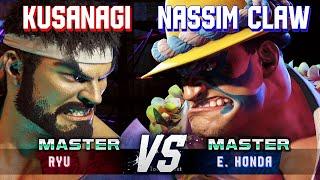 SF6 ▰ KUSANAGI (Ryu) vs NASSIM CLAW (E.Honda) ▰ High Level Gameplay