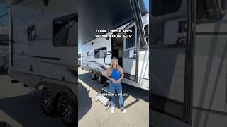 5 SUV Towable RVs #rv #traveltrailer #rvliving #rvlife #rvcamping #rving #rvtravel #suv #towable