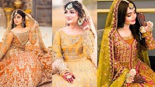 Latest Bridal Mehndi Dresses Wedding Collection 2024 | Mehndi dress For Bride | Trends of life