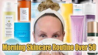 Morning Skincare Routine Over 50 #antiagingskincare