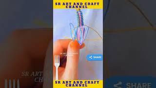 Bracelet making with threads origami sr art and craft channel #shorts