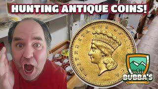 Hunting Antique Silver & Gold Coins At Local Antique Mall