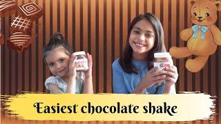 Easiest chocolate shake | Nutella shake | H&H Kids Show