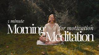 5 minute guided morning meditation for motivation & hope on cold winder days