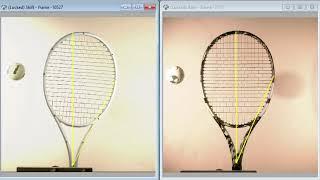 Vertical Bending: Shift v1 Tennis Racket vs. Leading Spin Frame #tennis #tennisracket #wilsonshift