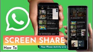 How To Screenshare On Whatsapp Video call