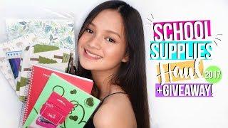 Back To School Supplies Haul 2017 & Giveaway! (Philippines)