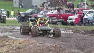 BLOWN Mud Dragster NEW TRACK RECORD - Helling's Mud Park