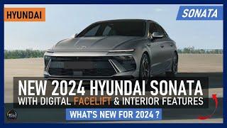 All New 2024 Hyundai Sonata with Digital Facelift and Interior Features