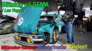 Biltokig på SEMA: Mittmotor Renault, Monstertruckar & fälgfest