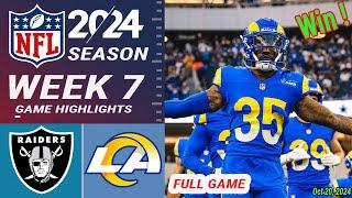 Los Angeles Rams vs Las Vegas Raiders Full Game [WEEk 7] Oct 20,2024 | NFL Today | NFL HIGHLIGHTS