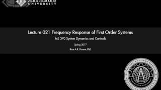 System Dynamics and Controls: Lecture 021.5 Vibration Example: Frequency Response.