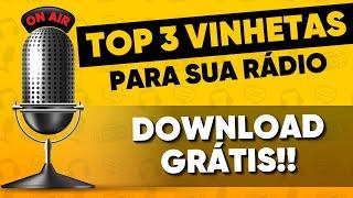 TOP 3 VINHETAS PARA RÁDIO E WEB RÁDIO - DEZEMBRO 2023