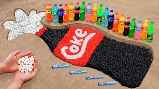 DIY Giant Coca Cola and Mentos Bottle with Orbeez Underground