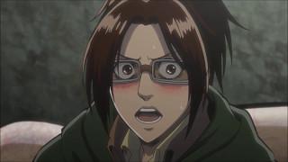 Attack on Titan Hange Zoe's weird crush on Eren's Titan form.