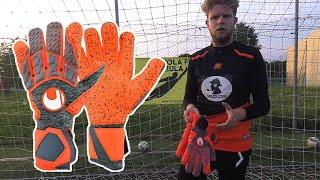 UHLSPORT AERORED SUPERGRIP HN | goalkeeperglove test & review | SHERLOCK GLOVES